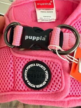 Puppia Pink Soft Mesh Small Dog Harness